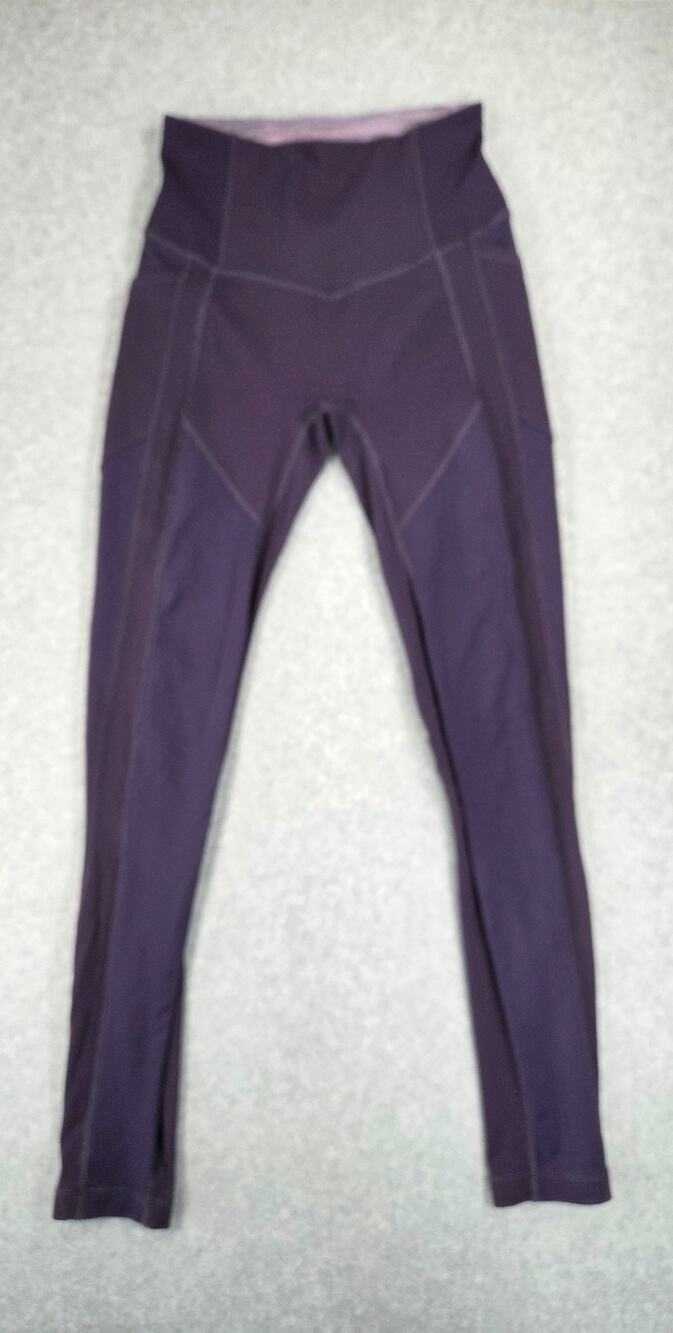 Lululemon All The Right Places Pant II 28" Leggings Black Grape Purple Size 4